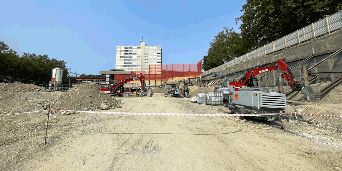 smt, Grundsteinlegung des Projekts Metropark in Worblaufen